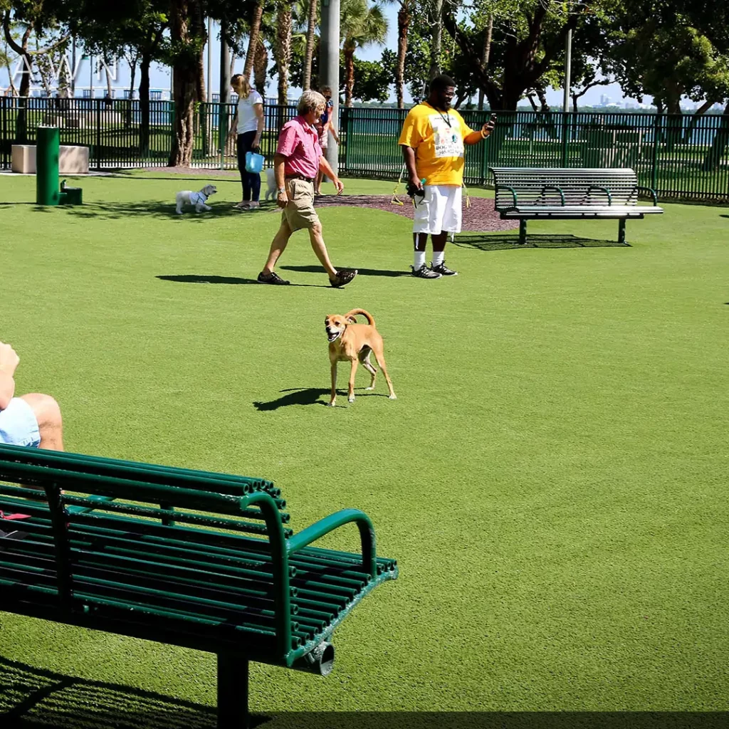 artificial pet grass park