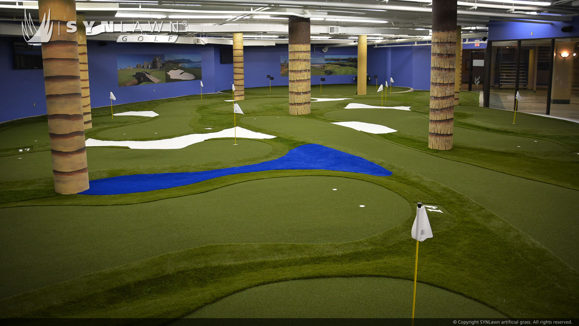 indoor putting artificial grass